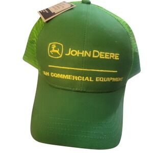 John Deere Hat Baseball Tractor‎ Equipment Cap Mesh Adjustable Band NWT